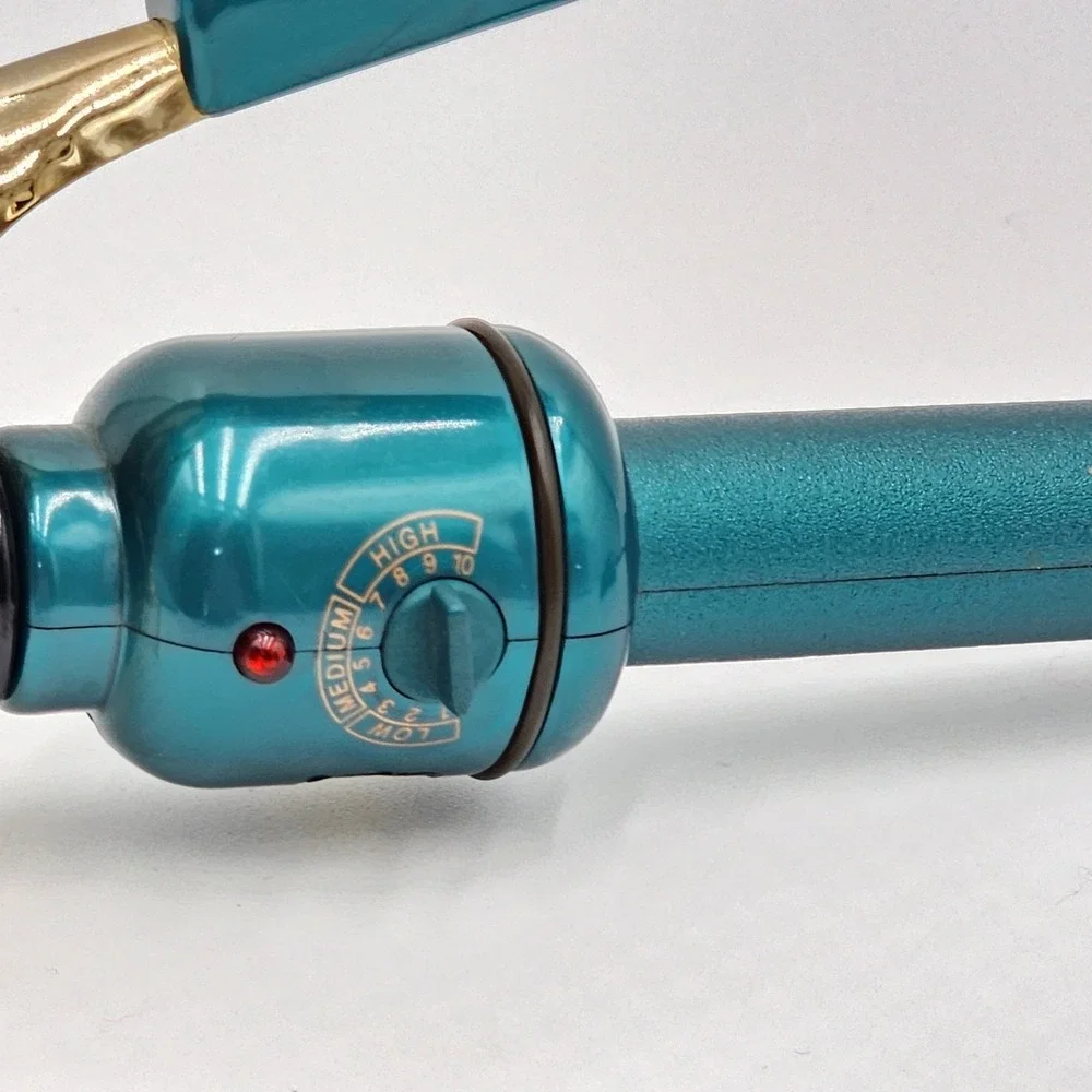 Wonder Wand Gold Series Curling Iron Helen of Troy Green Jumbo 1